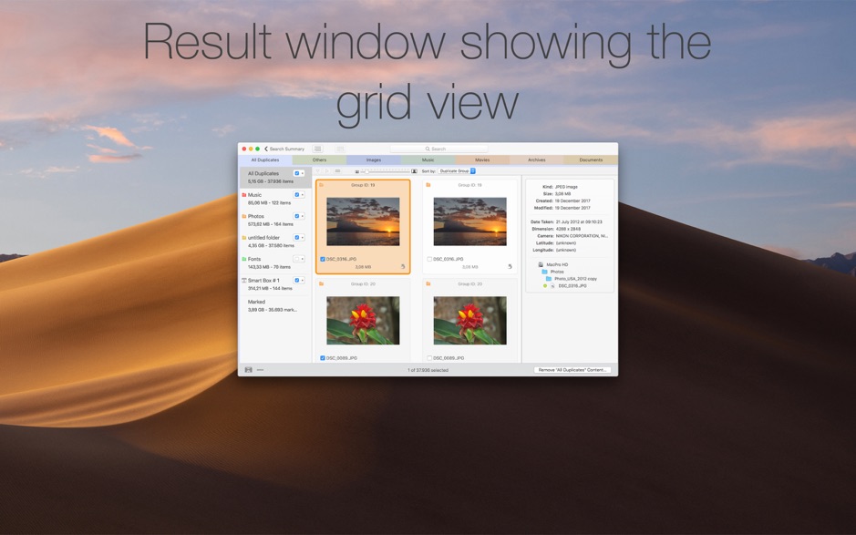 1058205d2e8ecc0f220JYz06X Tidy Up 5 for Mac v5.2.0 重复文件查找和磁盘清理 永久版下载