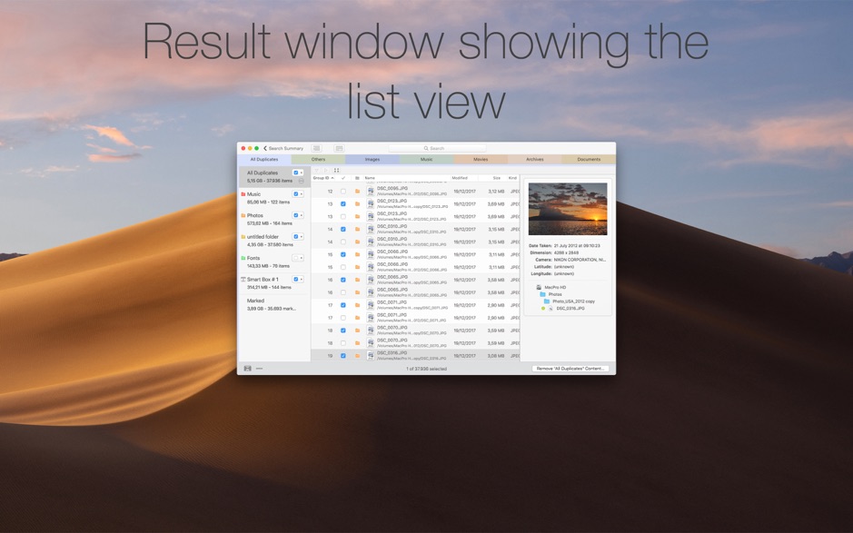 1058205d2e8ecc34ed5qner0y Tidy Up 5 for Mac v5.2.0 重复文件查找和磁盘清理 永久版下载