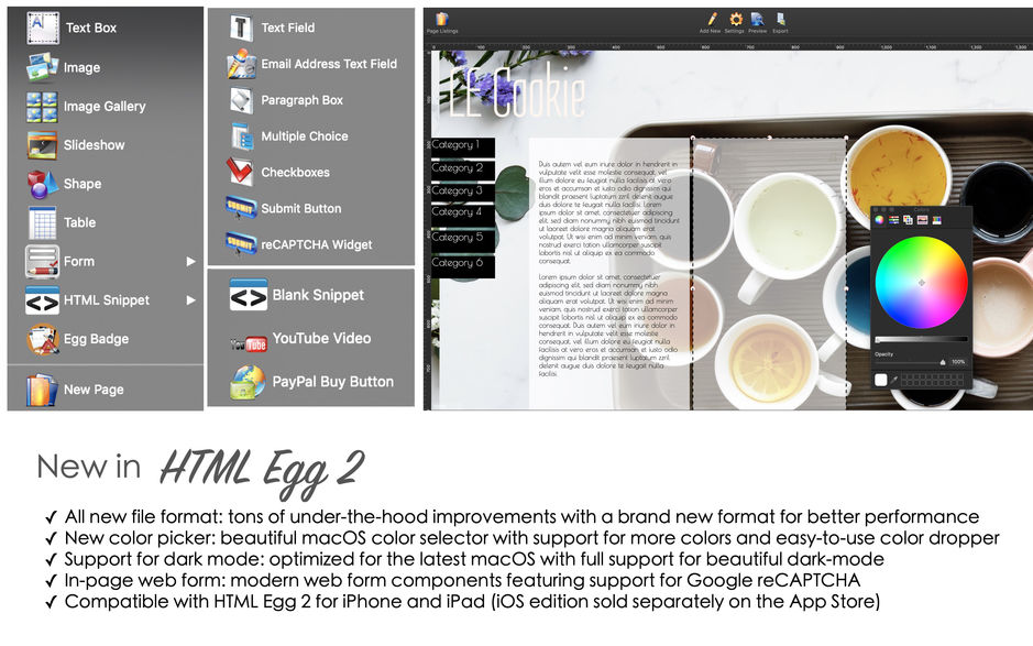 HTML Egg Pro for Mac 7.80 设计网站和动态网页 中文破解版下载