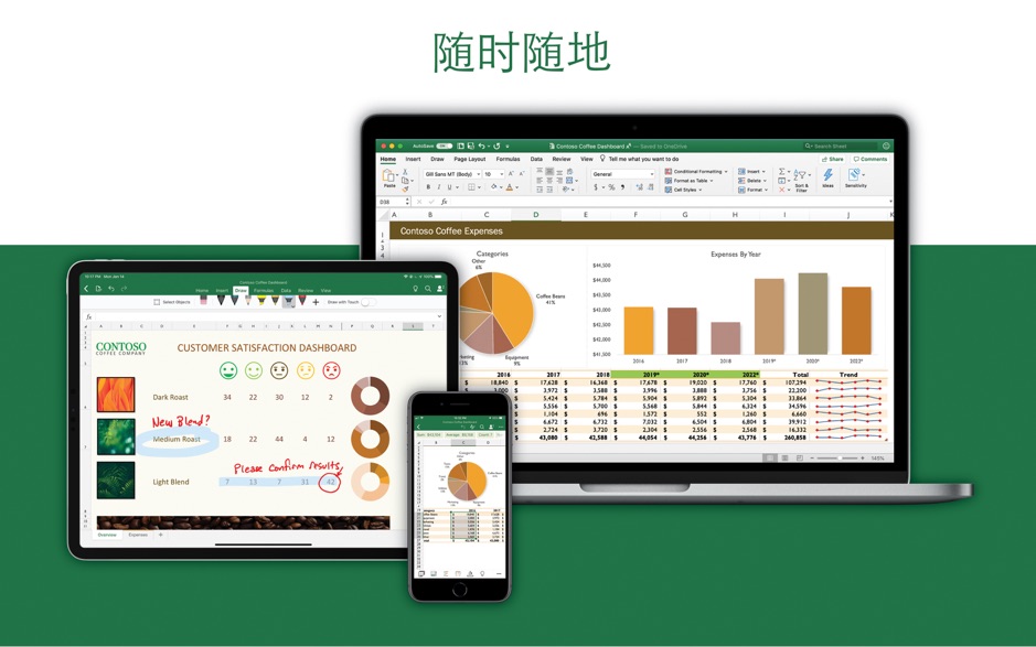 Microsoft Excel 2019 for Mac v16.29 必备办公软件 中文破解版下载