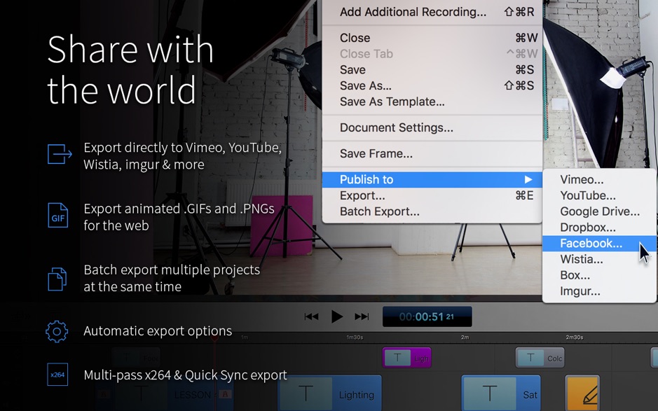 ScreenFlow 8 Mac 中文汉化破解版 v8.2.4 屏幕录制编辑软件