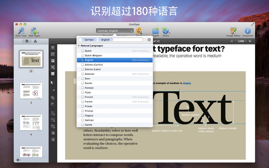 ABBYY FineReader Pro for Mac v12.1.13 OCR文字识别软件