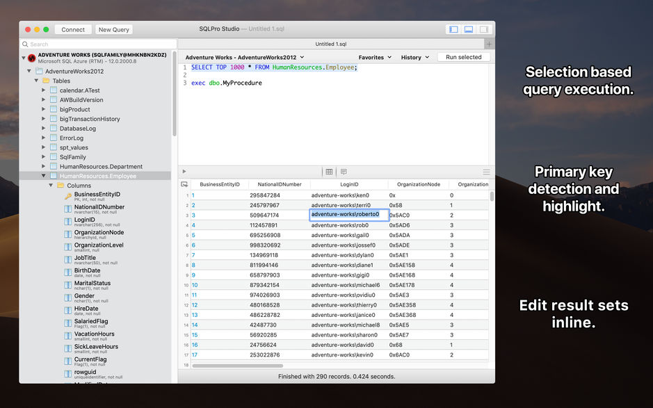 1723495dc53425094e9UGGceG SQLPro Studio Mac v2019.54 多种数据库管理客户端 破解版下载
