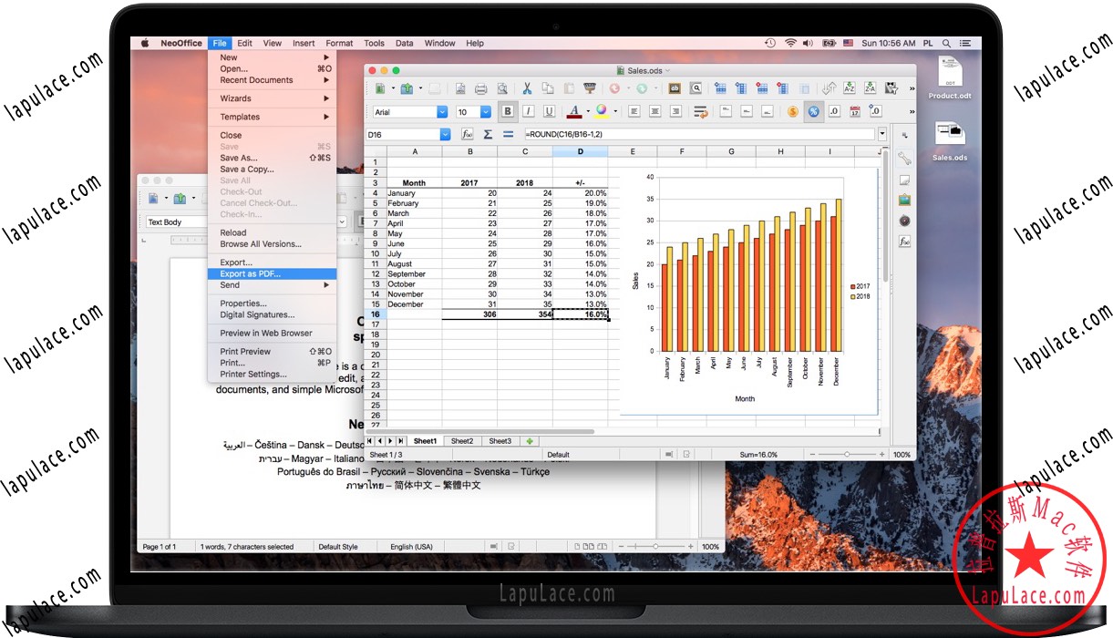 NeoOffice for Mac v2017.21 完整的办公套件 中文破解版下载