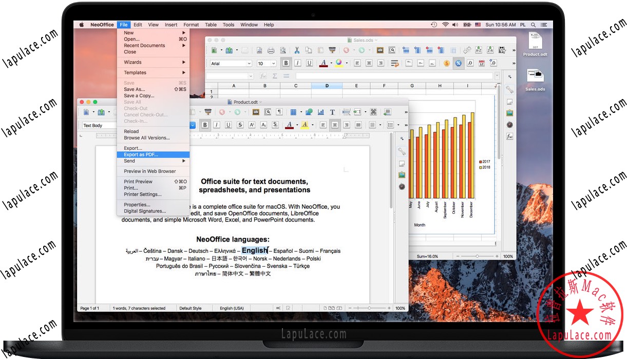 NeoOffice for Mac v2017.21 完整的办公套件 中文破解版下载
