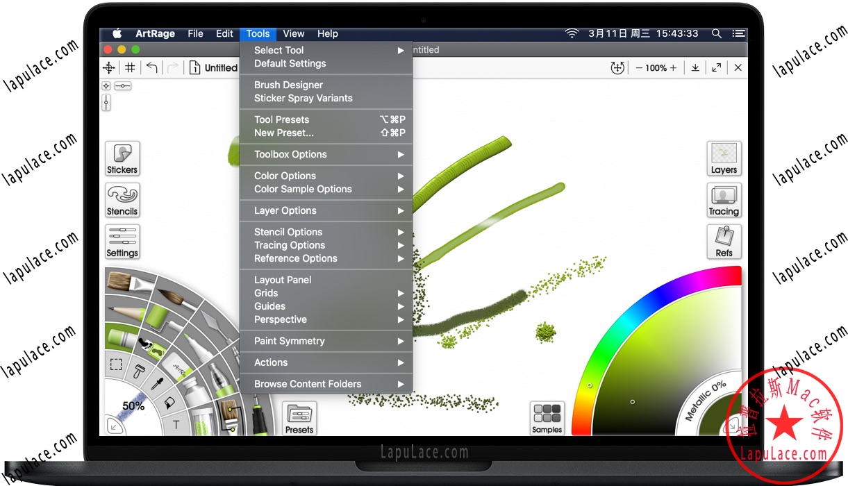 ArtRage 6 for Mac v6.1.1 彩绘精灵 自然绘画软件 破解版下载