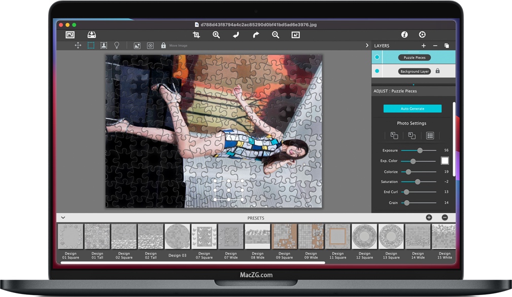 PuzziPix Pro for Mac 将任何图像转换成拼图 破解版下载