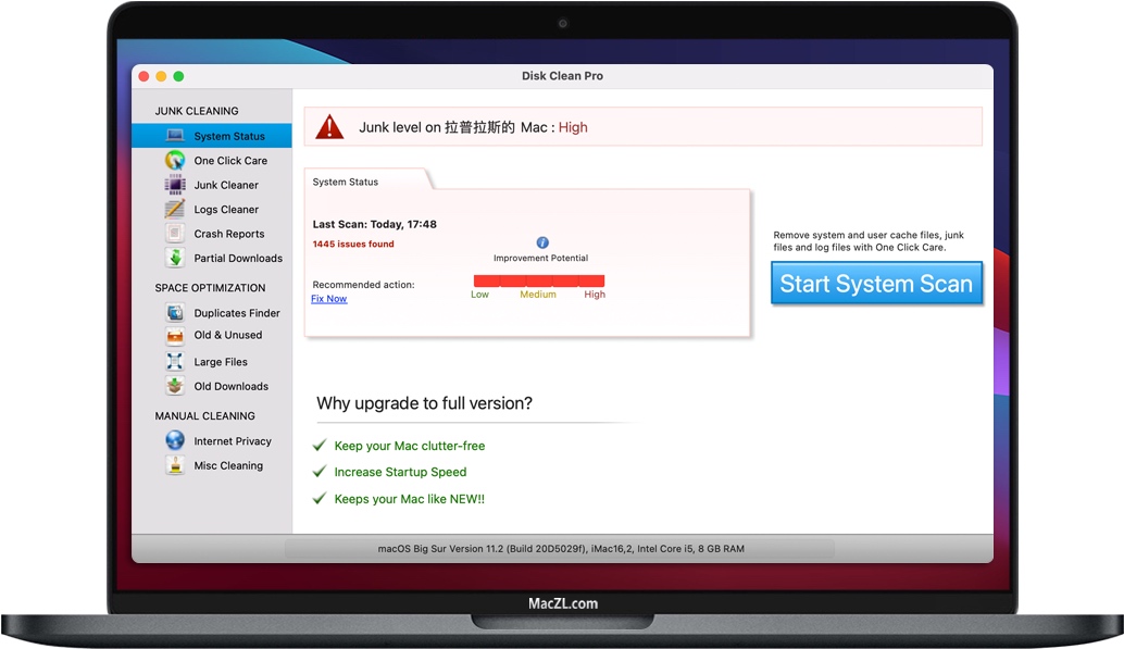 Disk Clean Pro for Mac macOS磁盘清理工具 破解版下载