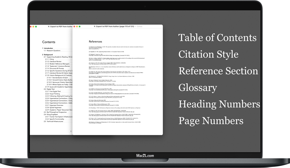 Author for Mac 苹果文字处理和文本引用 破解版免费下载