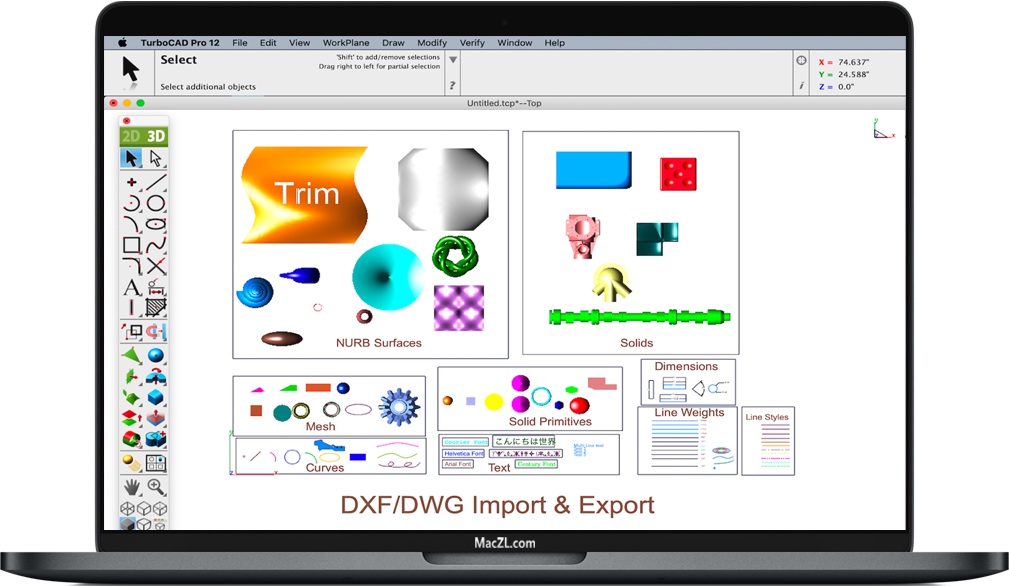TurboCAD Mac Pro 专业的2D / 3D设计和渲染软件 破解版下载