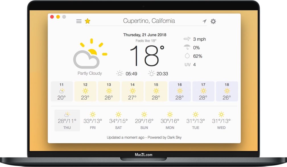 Weather Guru for Mac 苹果精准的天气应用程序 破解版下载