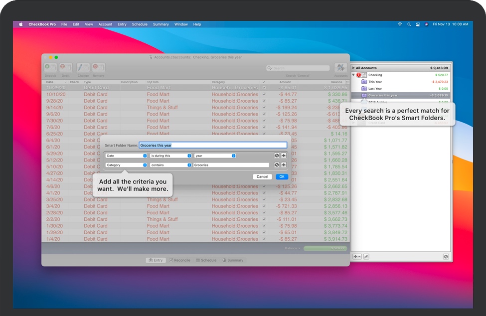 CheckBook Pro for Mac 苹果电脑个人理财程序 破解版下载
