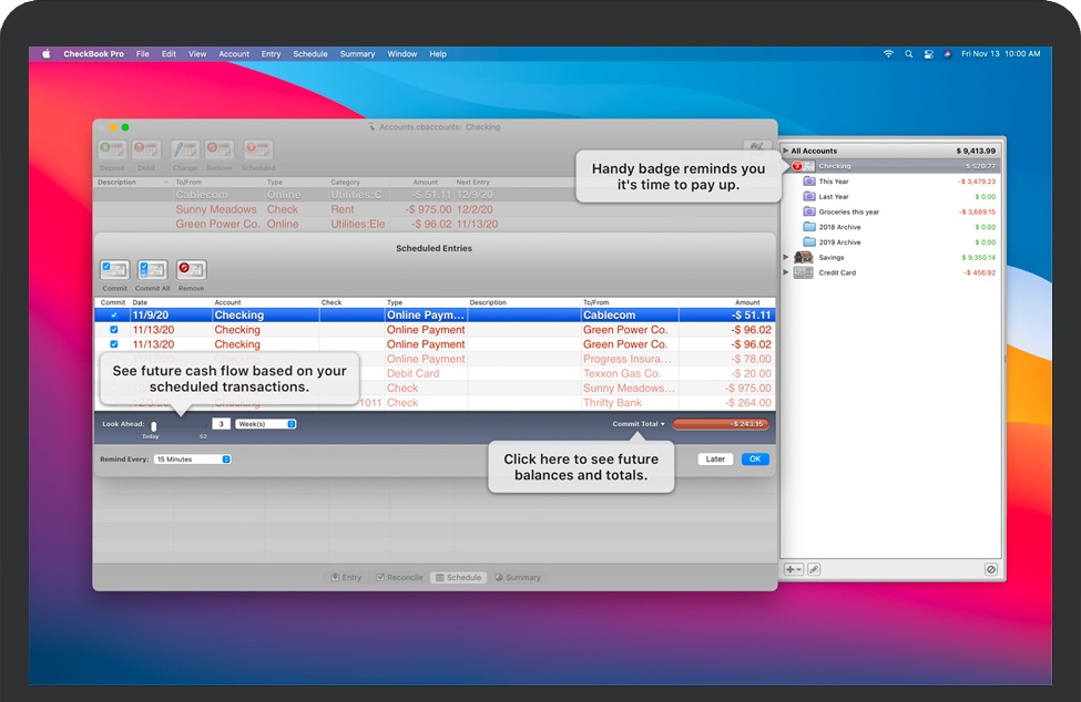 CheckBook Pro for Mac 苹果电脑个人理财程序 破解版下载