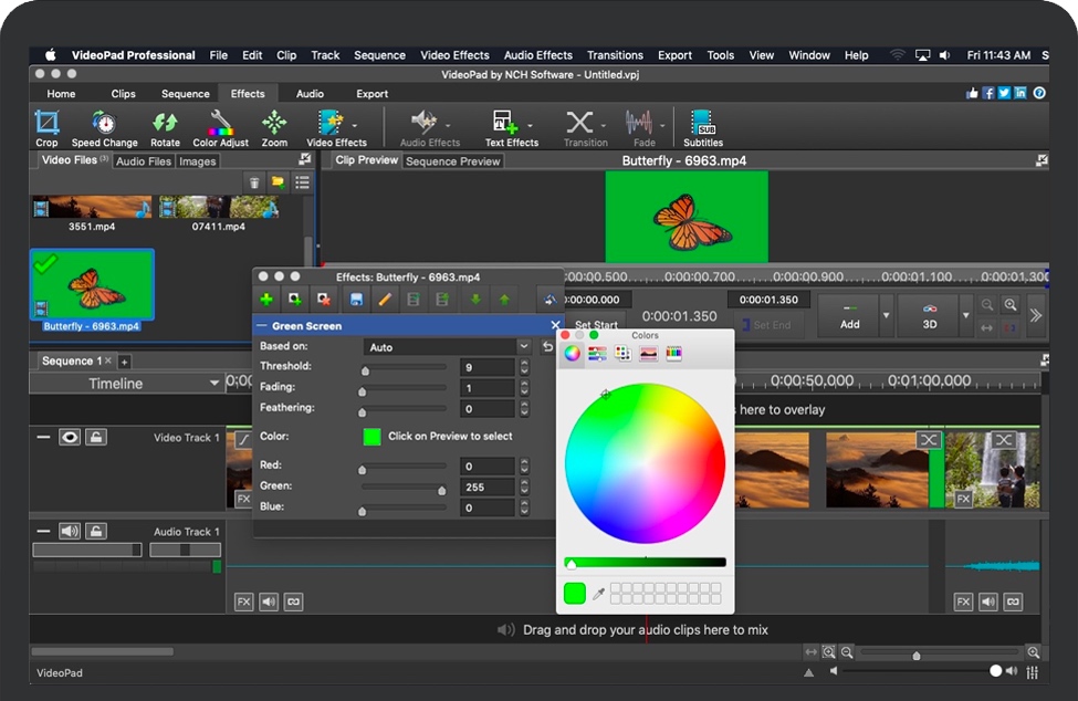 VideoPad Pro for Mac 苹果专业视频编辑软件 破解版下载
