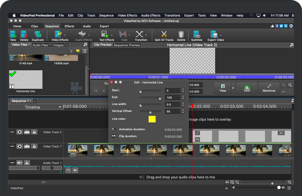VideoPad Pro for Mac 苹果专业视频编辑软件 破解版下载